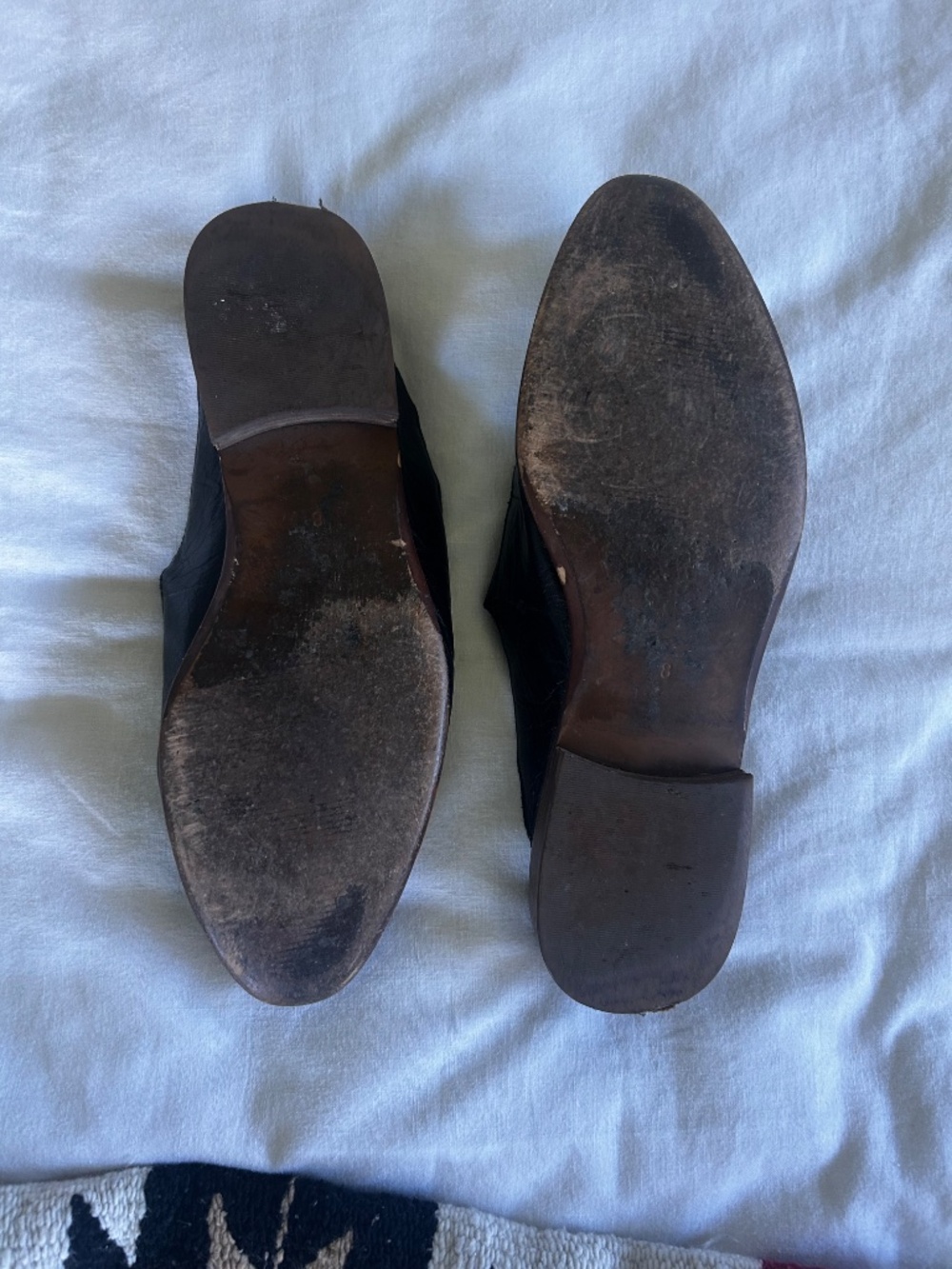 madewell frances black leather pointed toe mule slides size 8 - Picture 5 of 6
